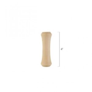 Round Wood Collars - 4 in. Length (Iron Balusters USA)